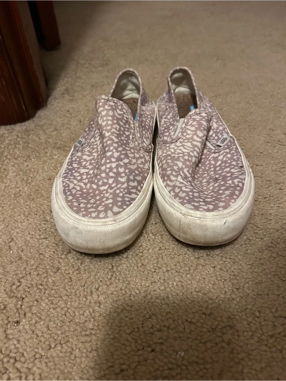 Vans Kids Slip-On Sneakers in Dusty Pink Speckle